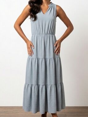 Sleeveless Farm Style Maxi Dress